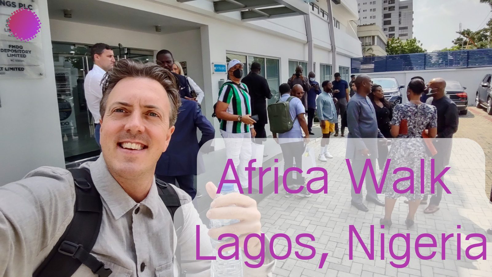 Africa continent with tech and innovation overlays