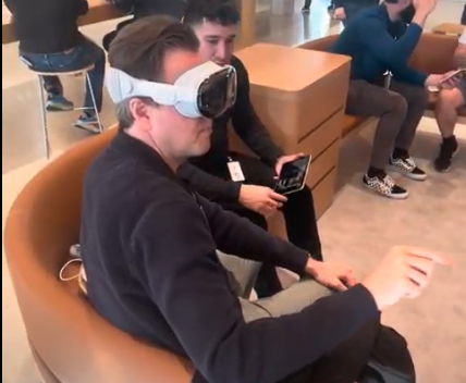 Screenshot of the Apple Vision Pro spatial computing interface