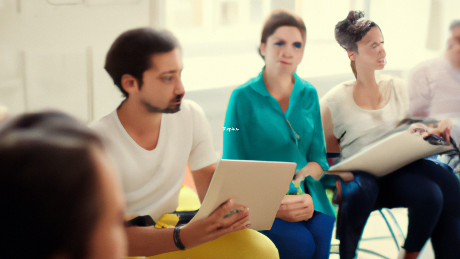 Silicon Valley startup event with speakers and attendees sharing knowledge and insights