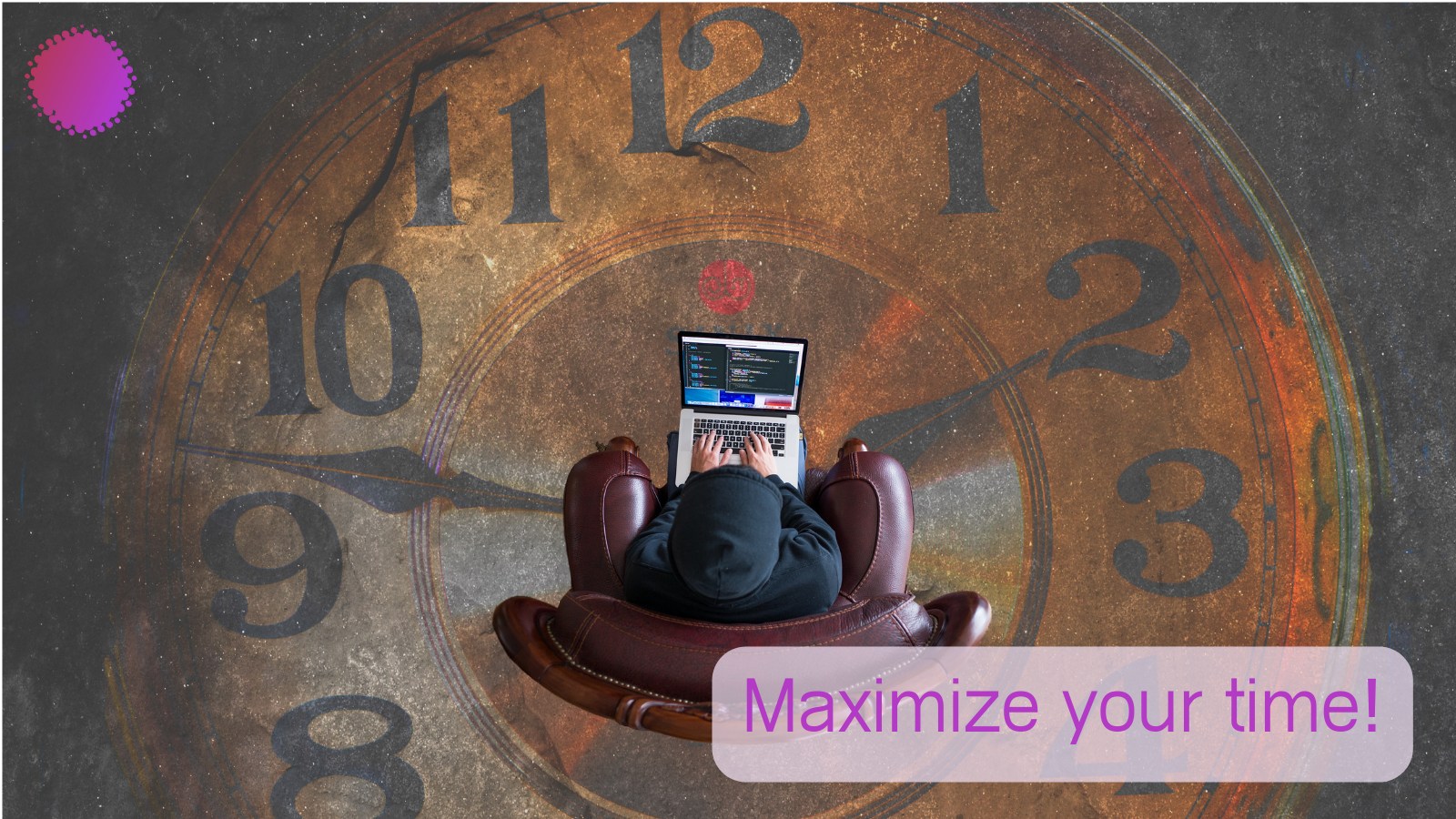 Clock and calendar representing time management and productivity